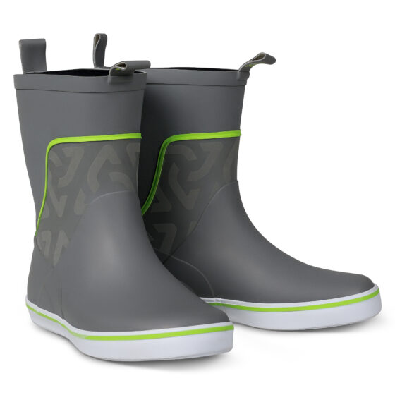 Essential Sailing Boots - Short - Grey/ Lime